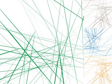 4 renk Combo rasgele sanatsal rasgele çizgiler