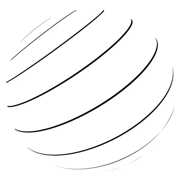 Esfera, forma de círculo 3d. Bola abstracta, globo, diseño orbe. Spher. — Vector de stock