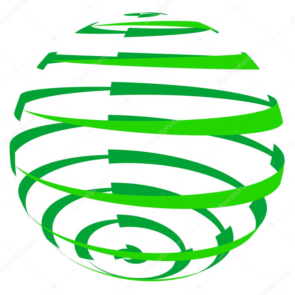 Sphere, 3d circle shape. Abstract ball, globe, orb design. Spher