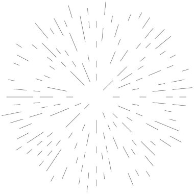 Radyal ışın, ışın çizgileri. Dairesel radyasyon çizgileri. Glea