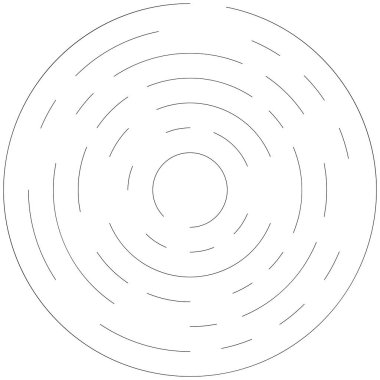 Radyal ışın, ışın çizgileri. Dairesel radyasyon çizgileri. Glea