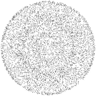 Radyal ışın, ışın çizgileri. Dairesel radyasyon çizgileri. Glea