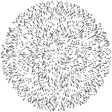 Radyal ışın, ışın çizgileri. Dairesel radyasyon çizgileri. Glea