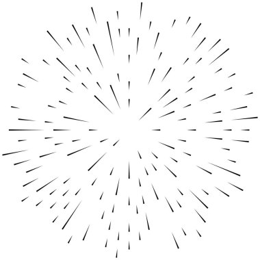 Radyal ışın, ışın çizgileri. Dairesel radyasyon çizgileri. Glea