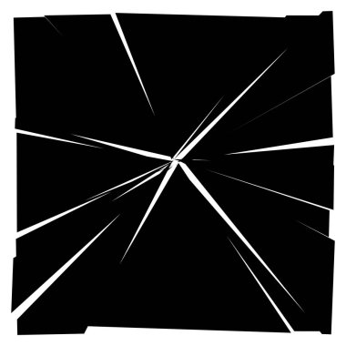 Facture, çatlak elementi. Parçalanmış, kırık yüzey dokusu. Grungy 