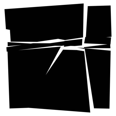 Facture, çatlak elementi. Parçalanmış, kırık yüzey dokusu. Grungy 