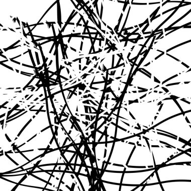 Abstract art with deformation, distortion effect on random lines clipart