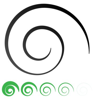 Soyut spiral, büküm. Radyal girdap, kıvrımlı, dalgalı çizgiler elemanı. Dairesel, eşmerkezli döngü deseni. Dön, girdap tasarımı. Kasırga, girdap illüstrasyon