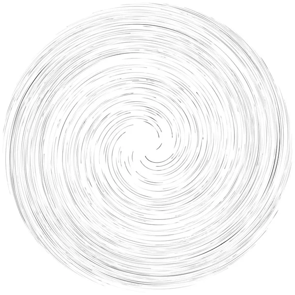 Rotazione dettagliata, elemento a spirale. Whirlpool, effetto vortice. Cir — Vettoriale Stock