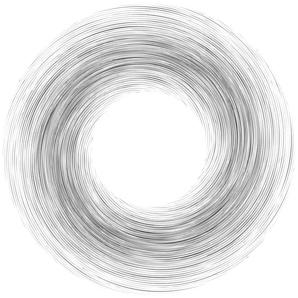 Giro detallado, elemento espiral. Whirlpool, efecto remolino. Cir. — Vector de stock