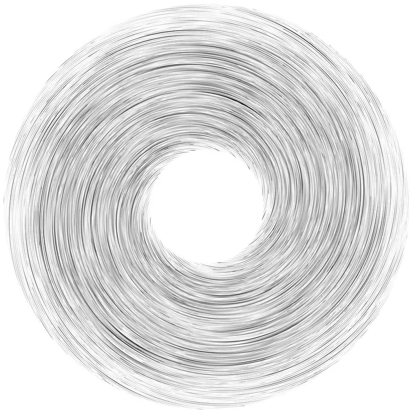 Giro detalhado, elemento espiral. Whirlpool, efeito de turbilhão. Cir — Vetor de Stock