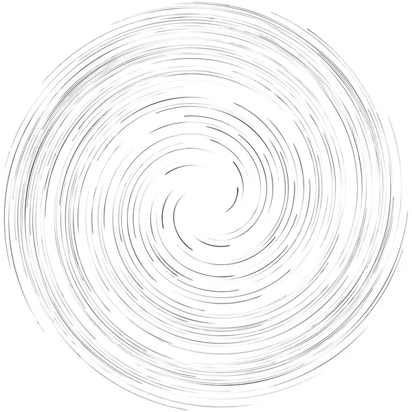 詳細な旋回、スパイラル要素。渦巻き、渦巻き効果。Cir — ストックベクタ