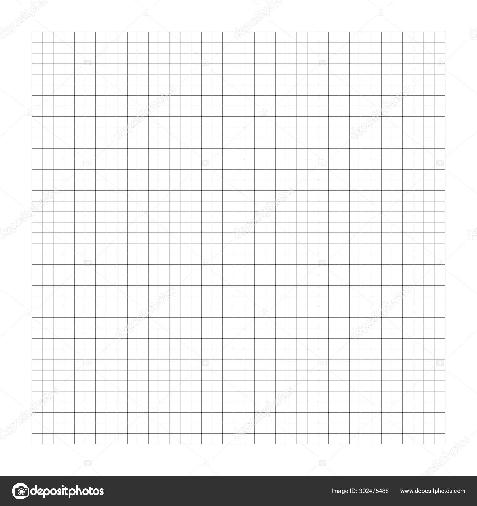 Graph, drafting paper regular square lines grid, mesh pattern. W Stock