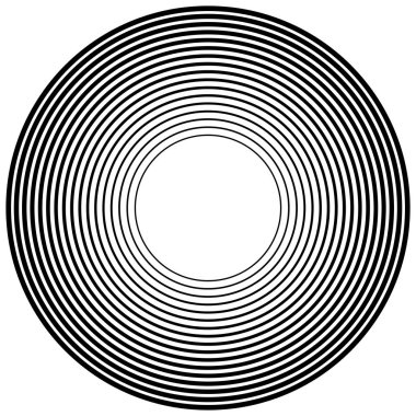 Eşmerkezli, radyal daireler deseni. Yayılan, dairesel spiral, 