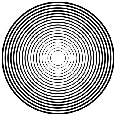 Eşmerkezli, radyal daireler deseni. Yayılan, dairesel spiral, 