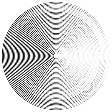 Eşmerkezli, radyal daireler deseni. Yayılan, dairesel spiral, 