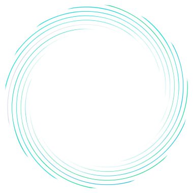 Soyut spiral, büküm. Radyal girdap, kıvrımlı, dalgalı çizgiler elemanı. Dairesel, eşmerkezli döngü deseni. Dön, girdap tasarımı. Kasırga, girdap illüstrasyon