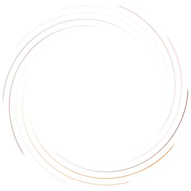 Soyut spiral, büküm. Radyal girdap, kıvrımlı, dalgalı çizgiler elemanı. Dairesel, eşmerkezli döngü deseni. Dön, girdap tasarımı. Kasırga, girdap illüstrasyon