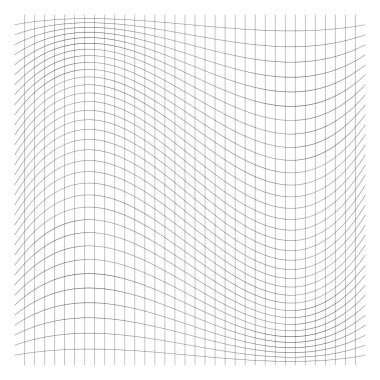 Dalgalı, sallanan ızgara, ince çizgiler örgü. Sıkmak, streç deforme 