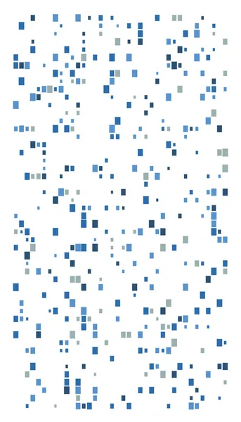 Cuadrados aleatorios patrón de mosaico. Pixelado, fragmentación semitono — Vector de stock