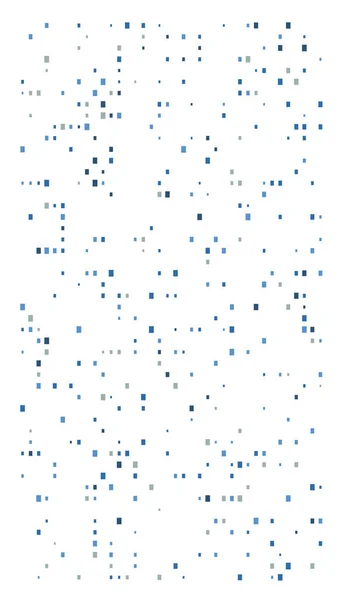 ランダムな正方形のモザイクパターン。ピクセル化された断片化ハーフトーン — ストックベクタ