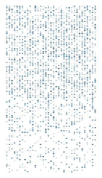 Quadrados aleatórios padrão de mosaico. Pixelado, meio-tom de fragmentação — Vetor de Stock