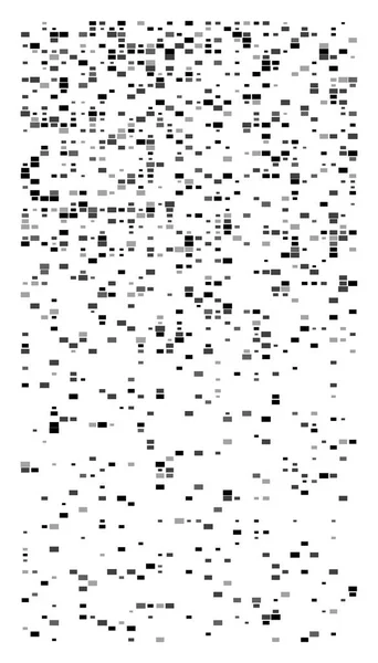 Willekeurige vierkantjes mozaïek patroon. Gepixeleerde, fragmentatie halftoon — Stockvector