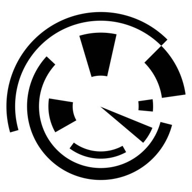 Geometrik daire. Bilimkurgu, yüksek teknoloji Ui dairesel eleman