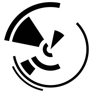 Geometrik daire. Bilimkurgu, yüksek teknoloji Ui dairesel eleman