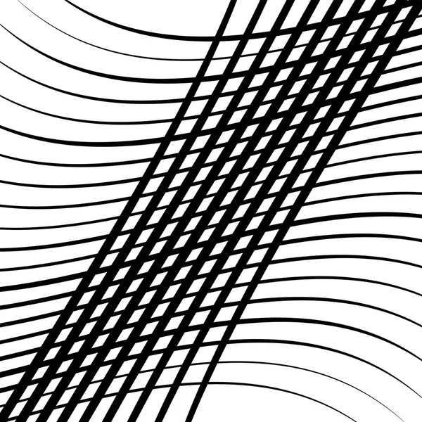 Волнообразные линии. Двухслойные, волнистые прямоугольные линии — стоковый вектор
