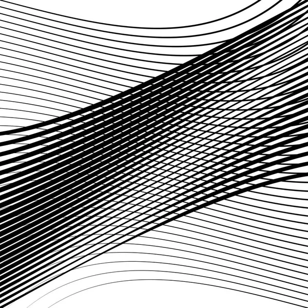 Agitant, motif de lignes ondulées. Lignes d'enchevêtrement ondulées et gonflantes gri — Image vectorielle