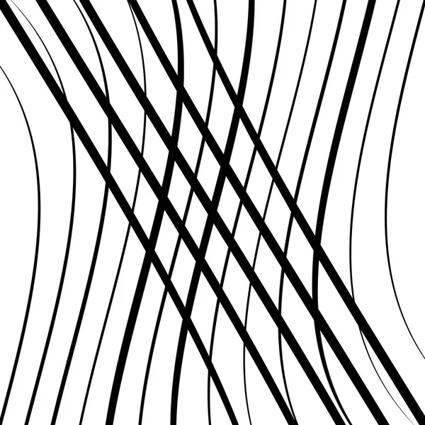 Ondulação, padrão de linhas onduladas. Billowy, ondulando linhas de emaranhado gri —  Vetores de Stock
