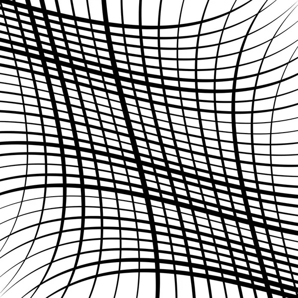 Hullámvonal mintázat. Billowy, hullámzó gubanc vonalak GRI — Stock Vector