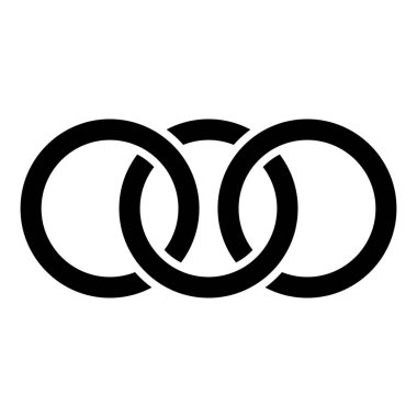 Soyut interlace, interweave geometrik daire elemanı. Interse