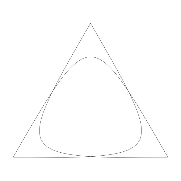 Élément (s) de conception géométrique (s) circulaire (s) avec lignes modifiables (outlin) — Image vectorielle