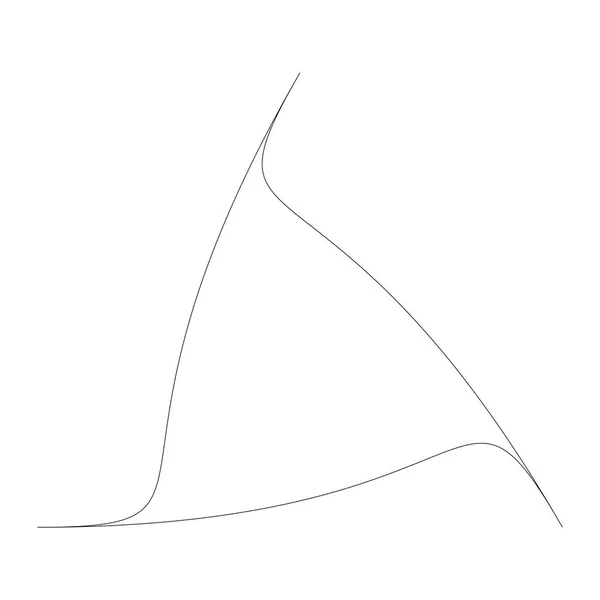 Editable hatları ile dairesel geometrik tasarım elemanı(lar) (outlin — Stok Vektör
