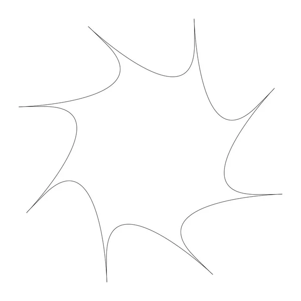 Élément (s) de conception géométrique (s) circulaire (s) avec lignes modifiables (outlin) — Image vectorielle