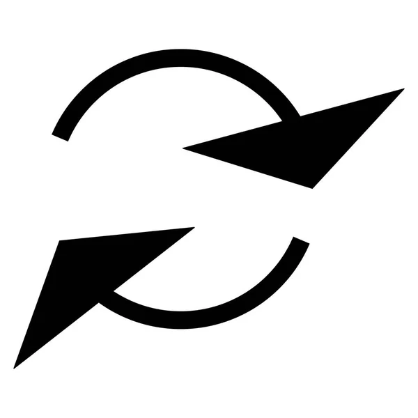 Kring, cirkel pijl rechts. Radiaal pijlpictogram, symbool. Clockwi — Stockvector