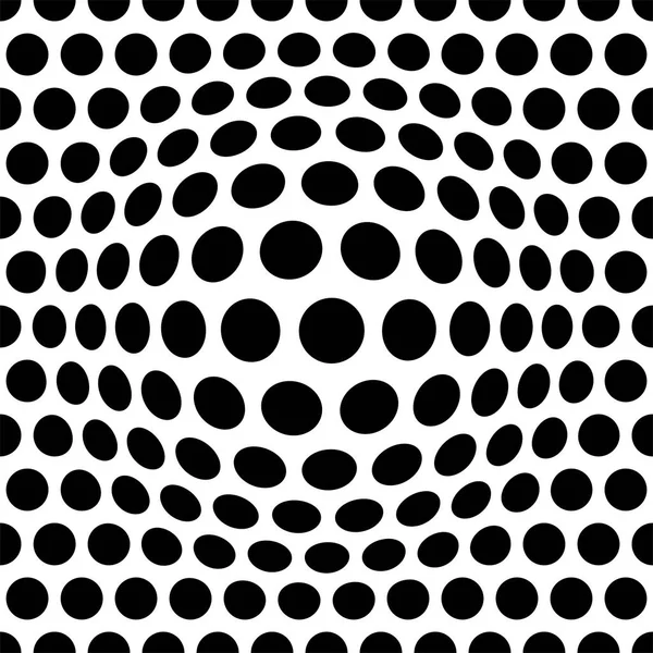 Éclatement circulaire 3D. globe convexe, sphère, orbe déforment. Inflate de — Image vectorielle
