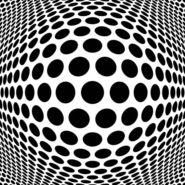 Explosão circular 3D. globo convexo, esfera, orbe distorcer. Inflar de —  Vetores de Stock