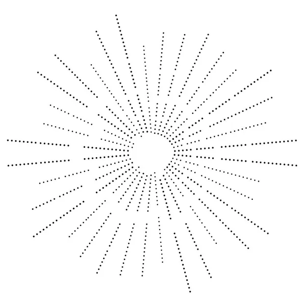 Explosión circular 3D. Globo convexo, esfera, distorsión orbital. Inflar de — Vector de stock