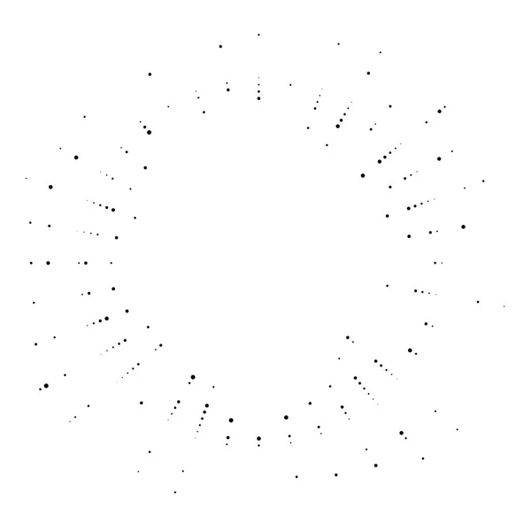 Explosión circular 3D. Globo convexo, esfera, distorsión orbital. Inflar de — Vector de stock