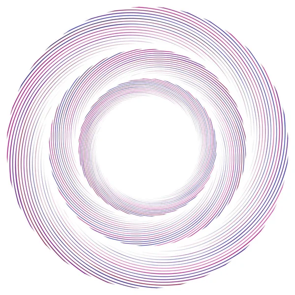 3D circular burst. Convex globe, sphere, orb distort. Inflate de — Stock Vector