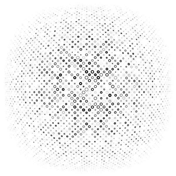 하프 톤 점, 원, 점선 요소. 구, 구 또는 글로브 디 — 스톡 벡터