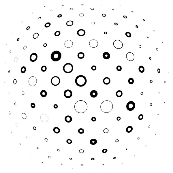 ハーフトーンのドット、円、点線の要素。球、オーブ、またはグローブ di — ストックベクタ