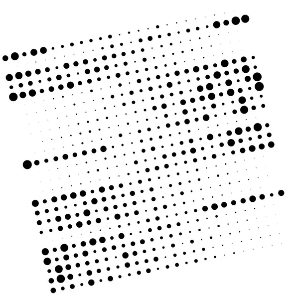 随机点 圆形半色调插图的条纹 提示图案 零星的 不稳定的斑点 半色调图案 波尔卡点 刺雀斑 — 图库矢量图片