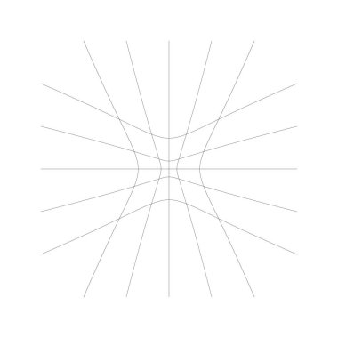 İçe doğru, girinti eğri çizgiler ızgara, kafes. Eğim içi boş sıkıştırmak,