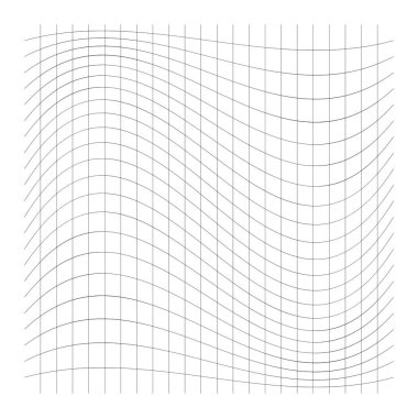 Dalgalı, ince çizgiler sallıyor. Kamber, crook, sıkmak streç distorti