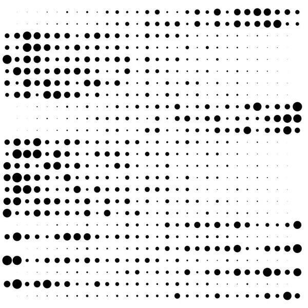 随机点 圆形半色调插图的条纹 提示图案 零星的 不稳定的斑点 半色调图案 波尔卡点 刺雀斑 — 图库矢量图片