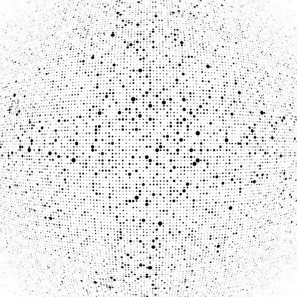 Half-tone dots. Dotted, circles pattern. Sphere, orb or globe di